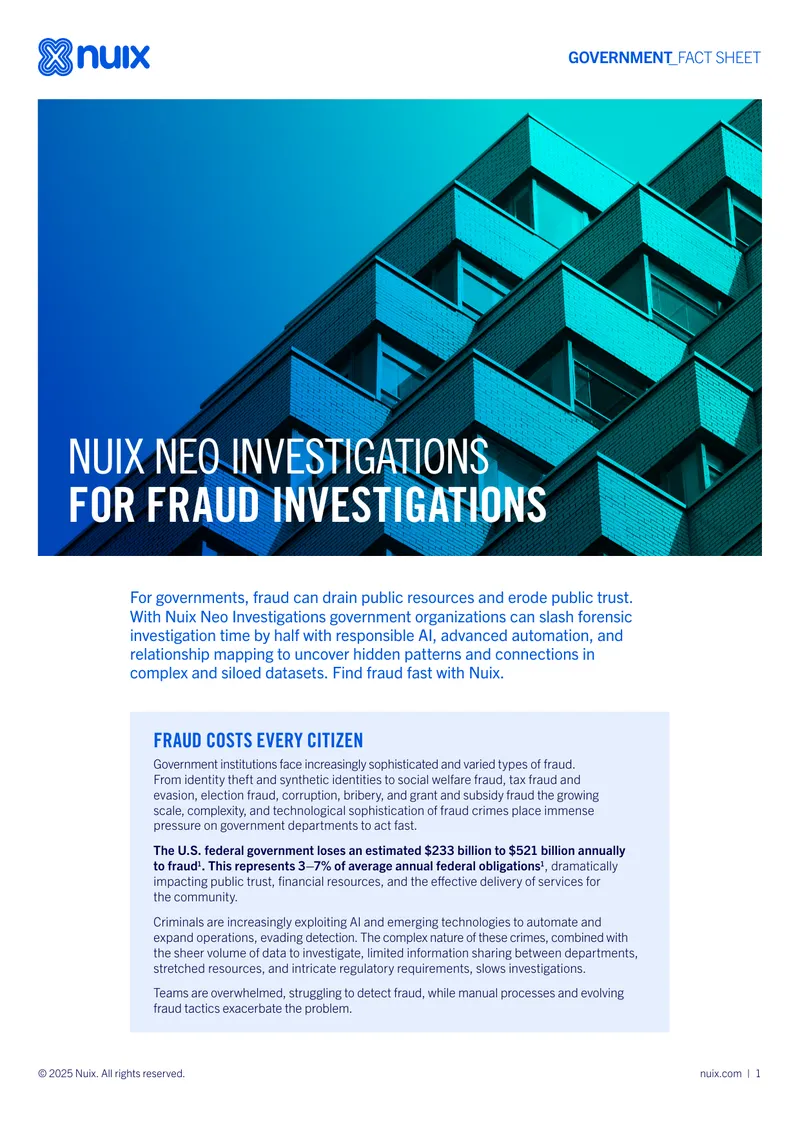 Nuix Neo Investigations for Fraud Investigations
