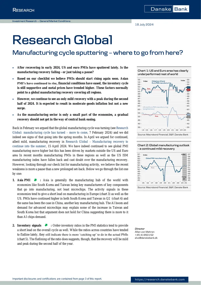 Investment Research on Global Manufacturing Conditions