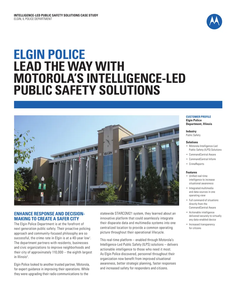 Intelligence-Led Public Safety Solutions Case Study
