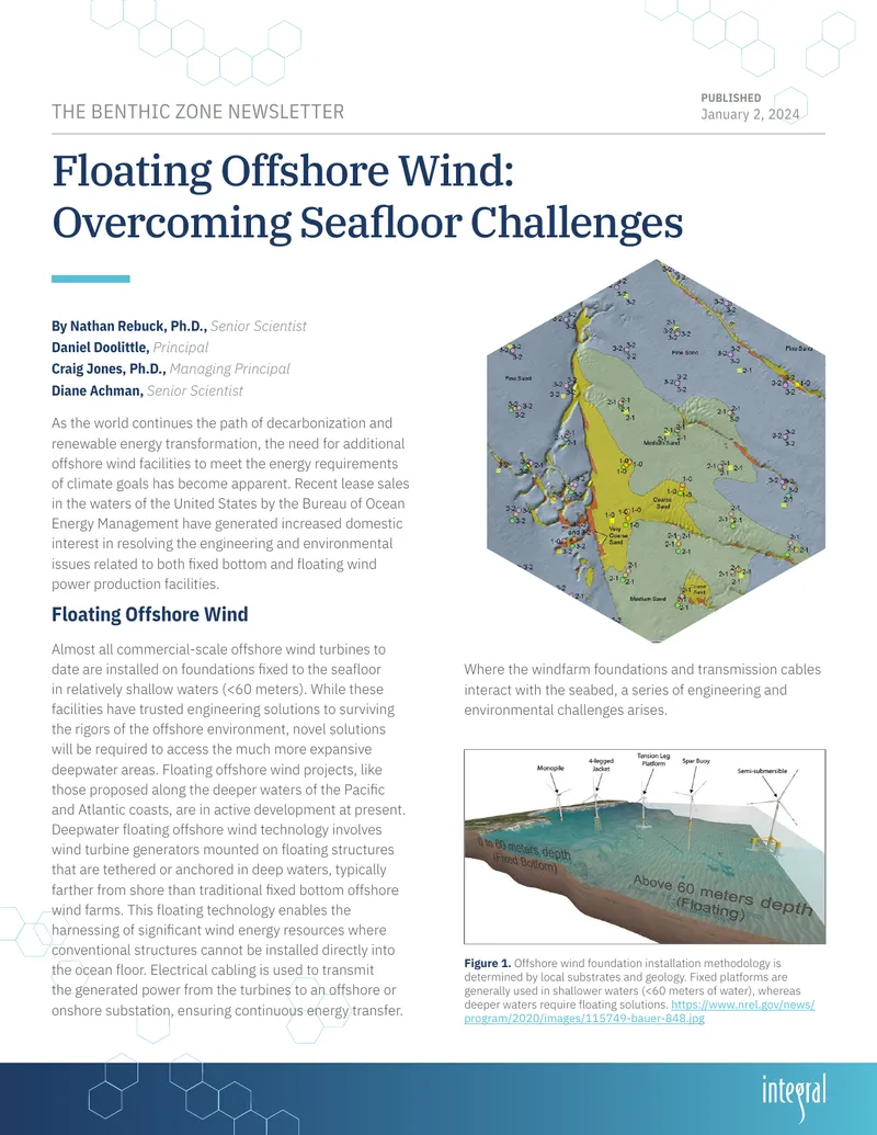 Floating Offshore Wind Seafloor Challenges