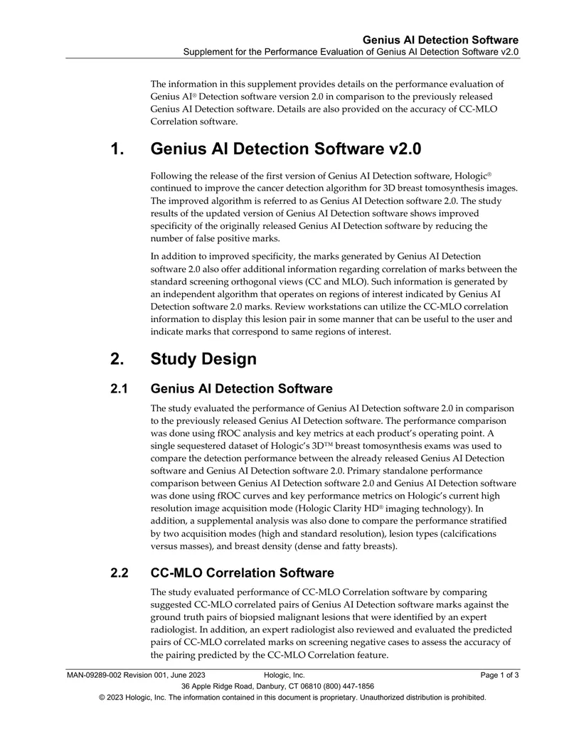 Performance Evaluation of Genius AI Detection Software v2.0