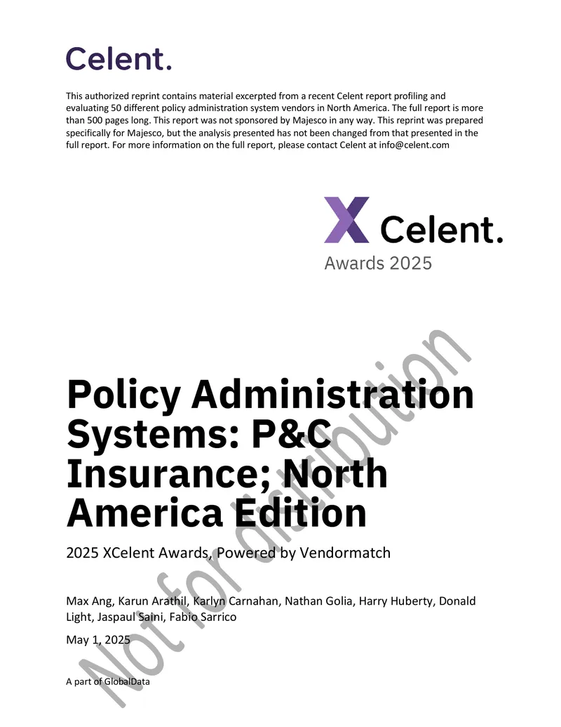 Policy Administration Systems Evaluation Report