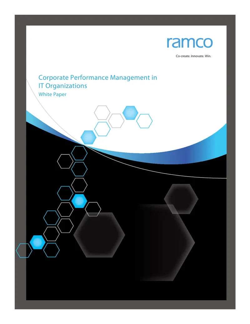 Corporate Performance Management in IT Organizations