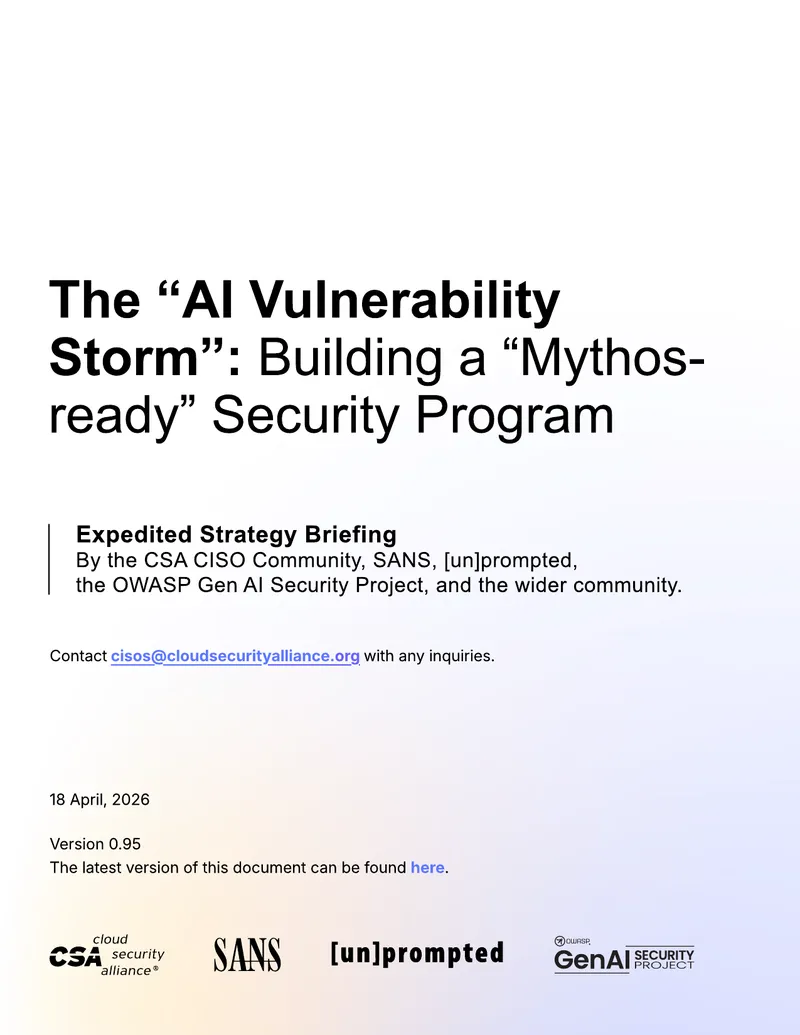 AI Vulnerability Storm: Building a Mythos-ready Security Program