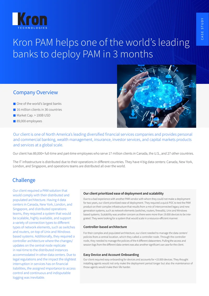 Privileged Access Management Implementation Case Study