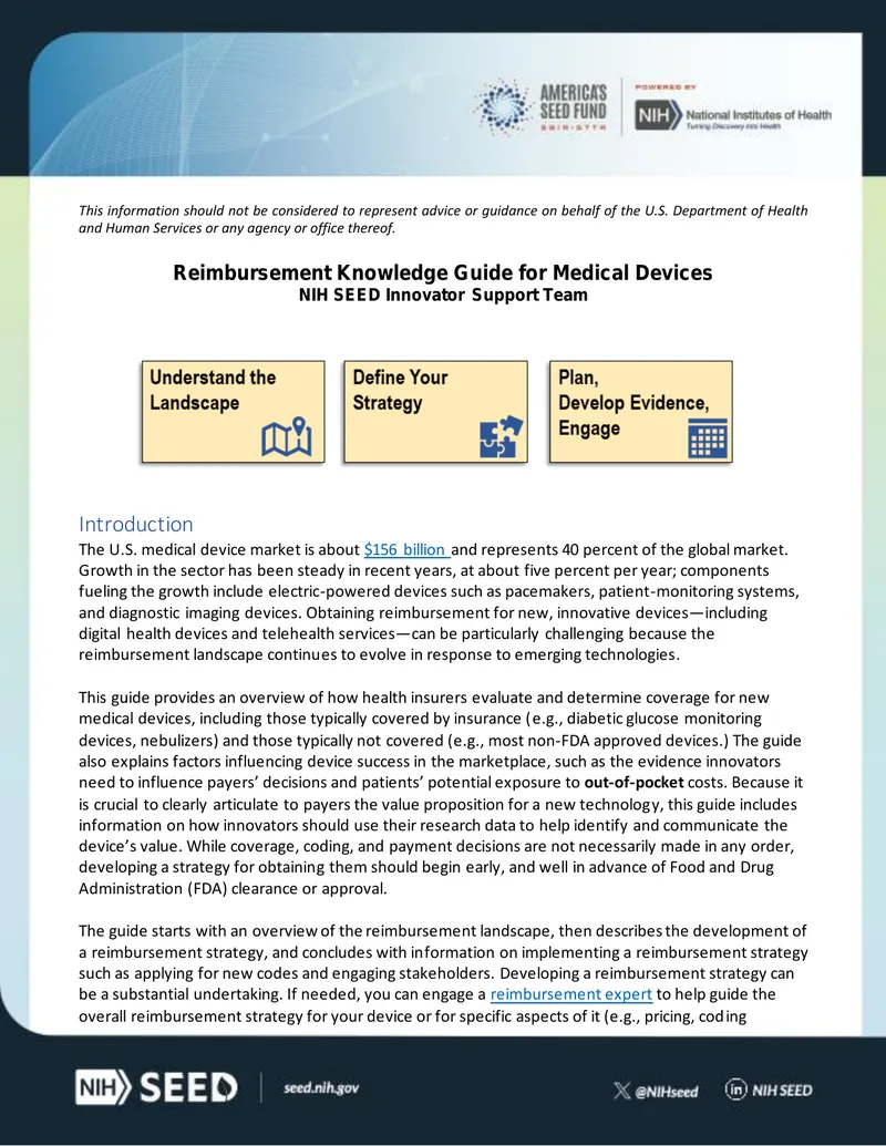 Reimbursement Knowledge Guide for Medical Devices