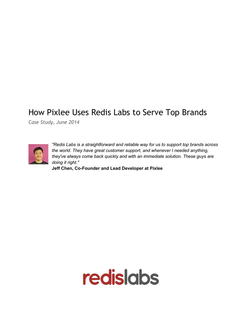 How Pixlee Uses Redis Labs for Brand Support