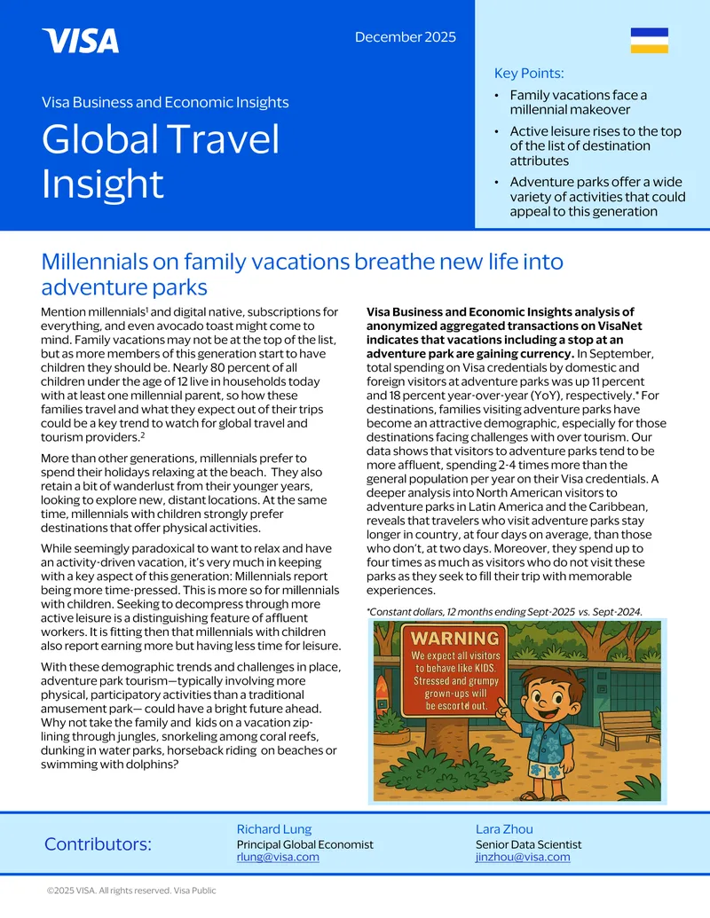 Millennials and Family Travel Trends in Adventure Parks