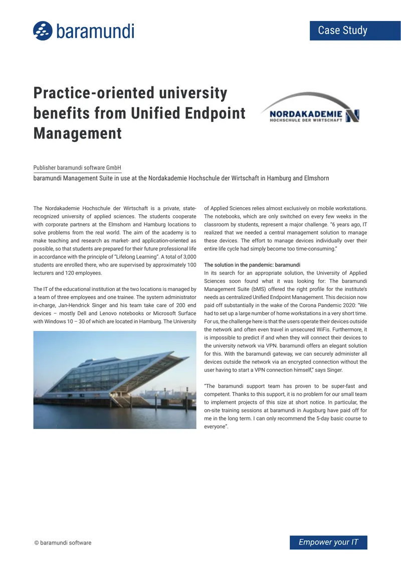 Unified Endpoint Management Case Study for University