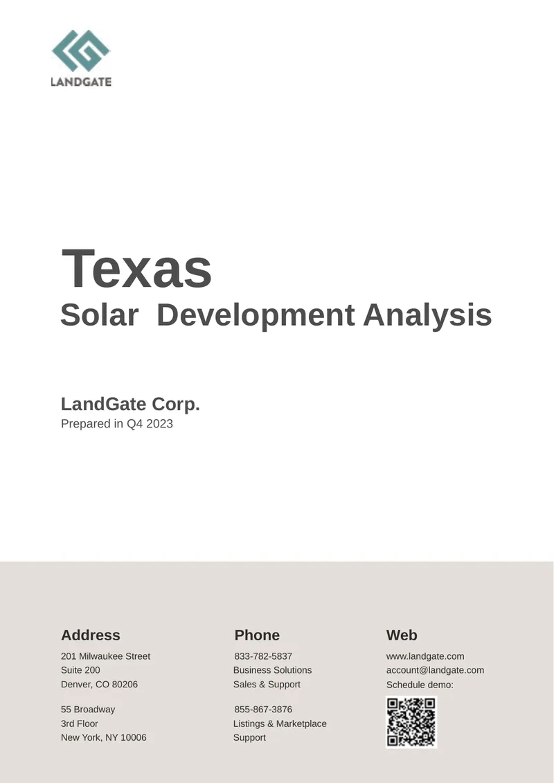 Texas Solar Development Analysis Report