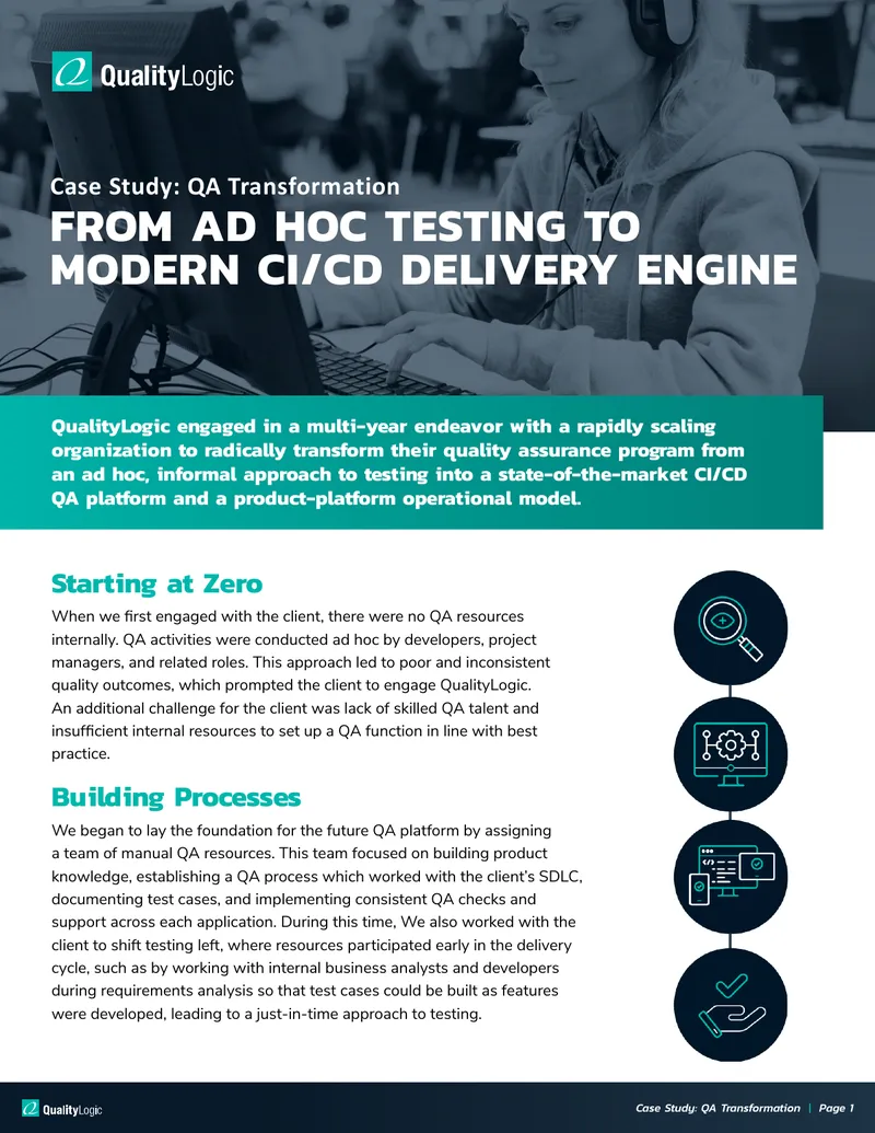 QA Transformation Case Study