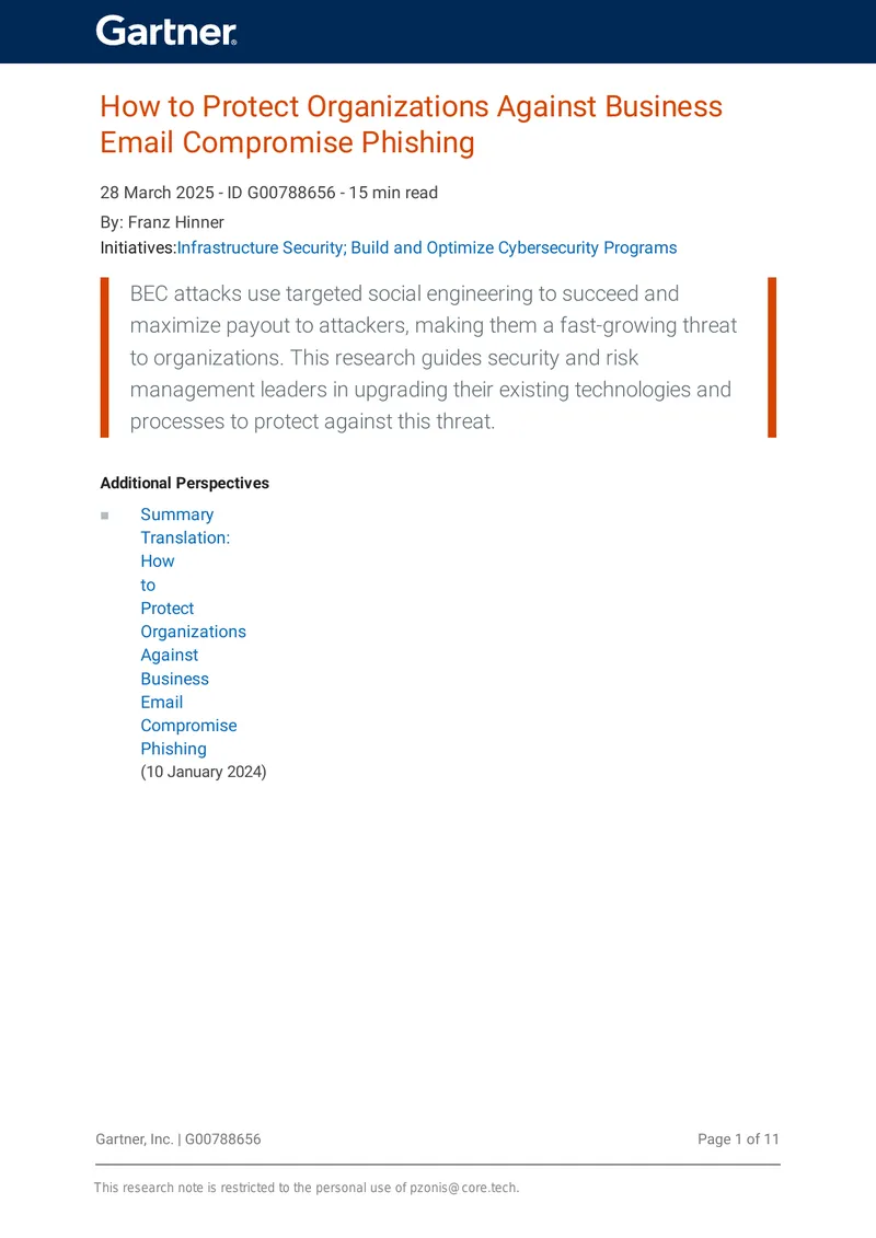 How to Protect Organizations Against Business Email Compromise Phishing