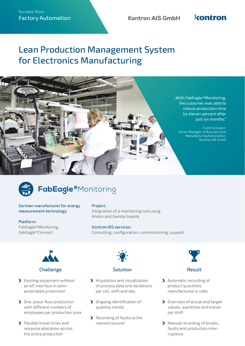 Factory Automation Success Story with FabEagle Monitoring