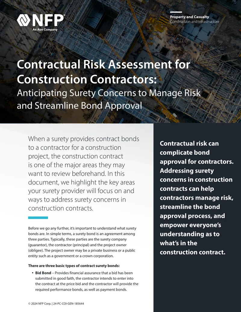 Contractual Risk Assessment for Construction Contractors