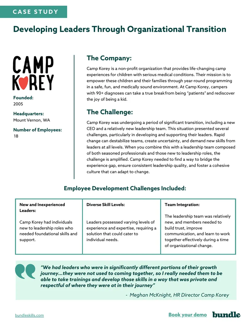 Developing Leadership Skills During Organizational Change