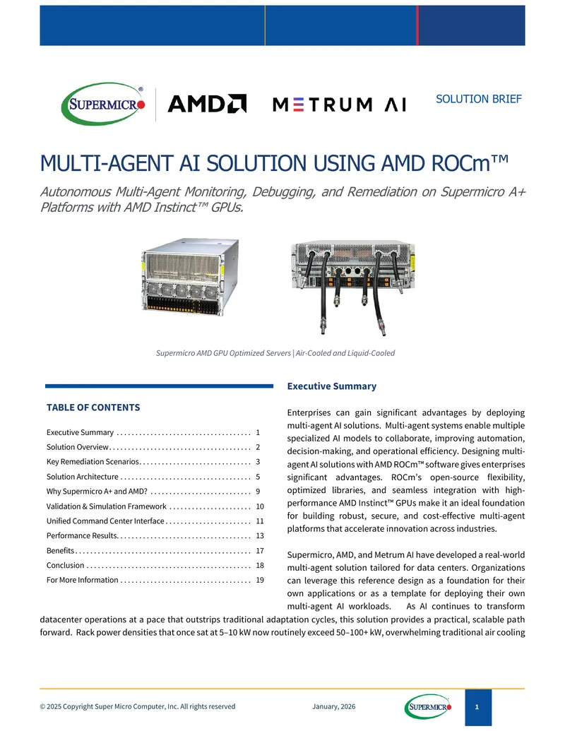 Multi-Agent AI Solution Using AMD ROCm