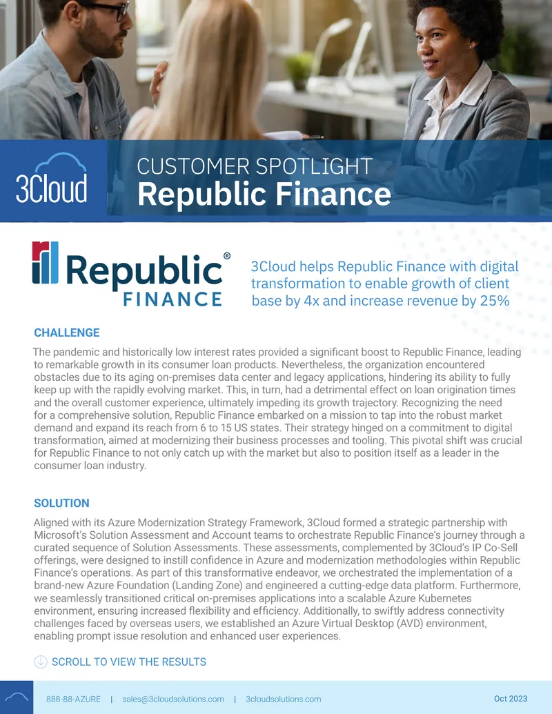 Digital Transformation Strategy for Republic Finance