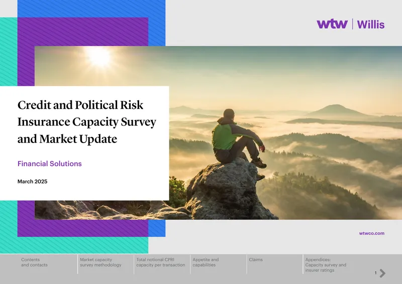 Credit and Political Risk Insurance Capacity Survey and Market Update