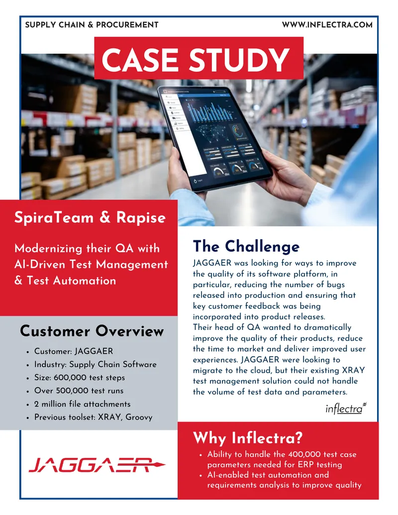 Improving Quality Engineering at JAGGAER Case Study