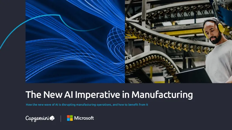 AI-Driven Transformation in Manufacturing Operations