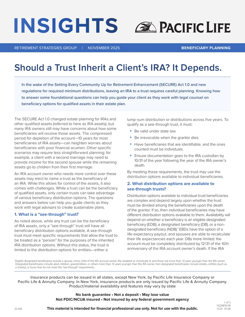Trust Inheritance Strategies for IRA Beneficiaries