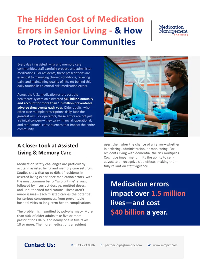 Medication Safety Challenges in Senior Living