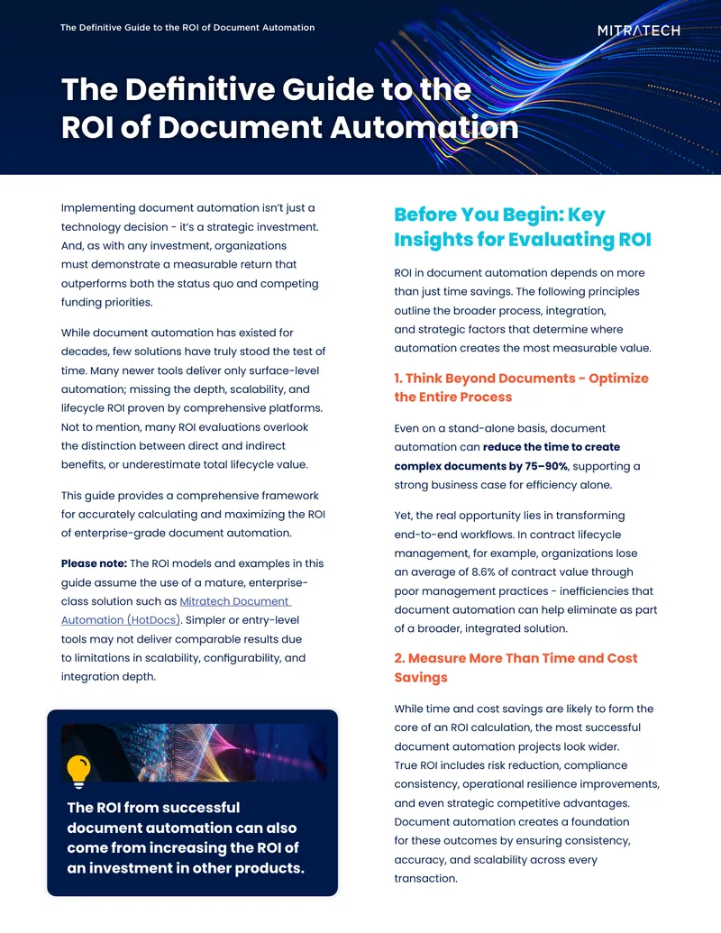 Guide to Calculating ROI of Document Automation