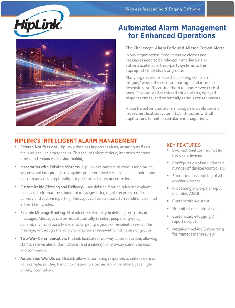 Automated Alarm Management System Overview
