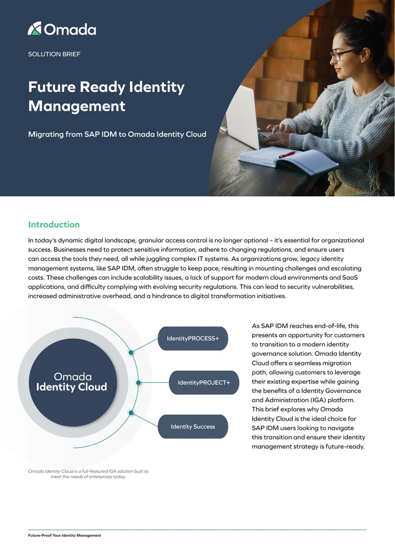 Future Ready Identity Management Solution Brief
