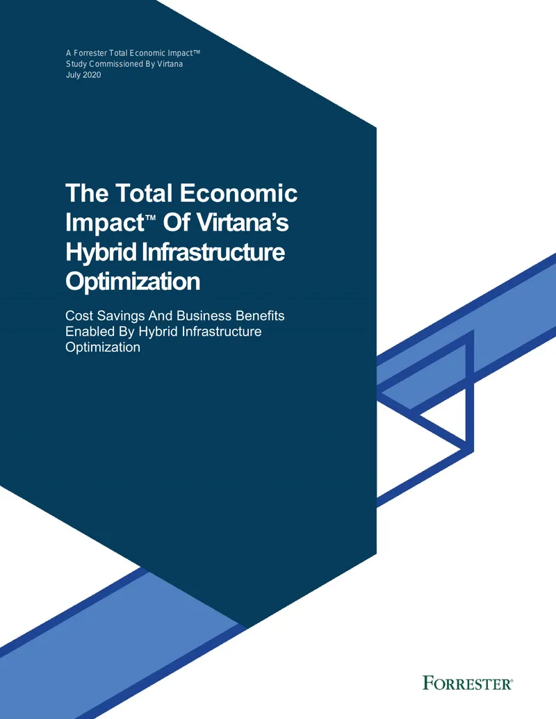 Total Economic Impact Study of Virtana's Hybrid Infrastructure Optimization