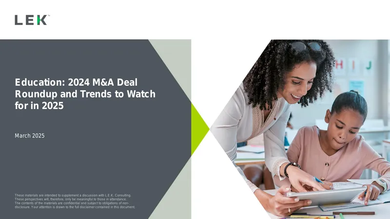 2024 M&A Deal Roundup and Trends in Education