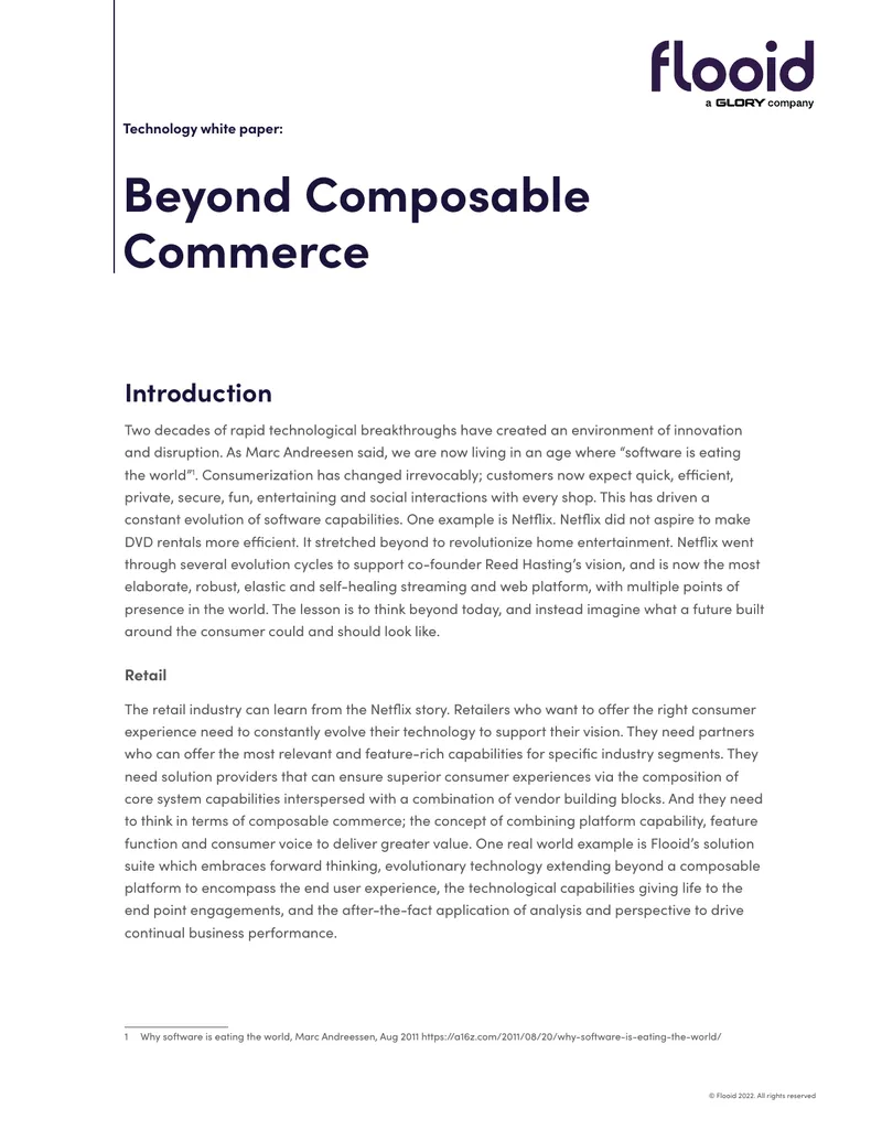 Beyond Composable Commerce Technology White Paper