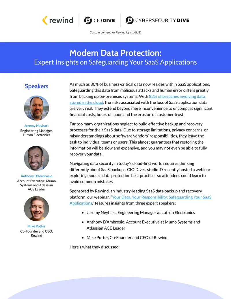 SaaS Data Backup and Recovery Best Practices