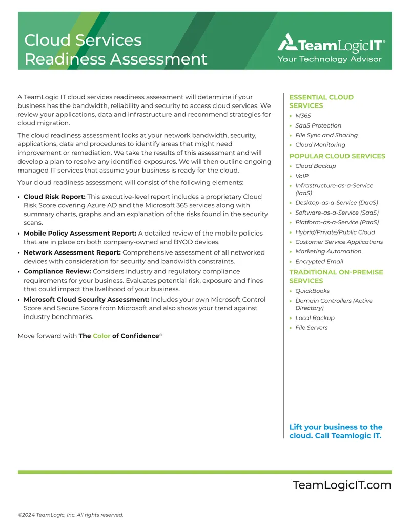 Cloud Services Readiness Assessment Guide