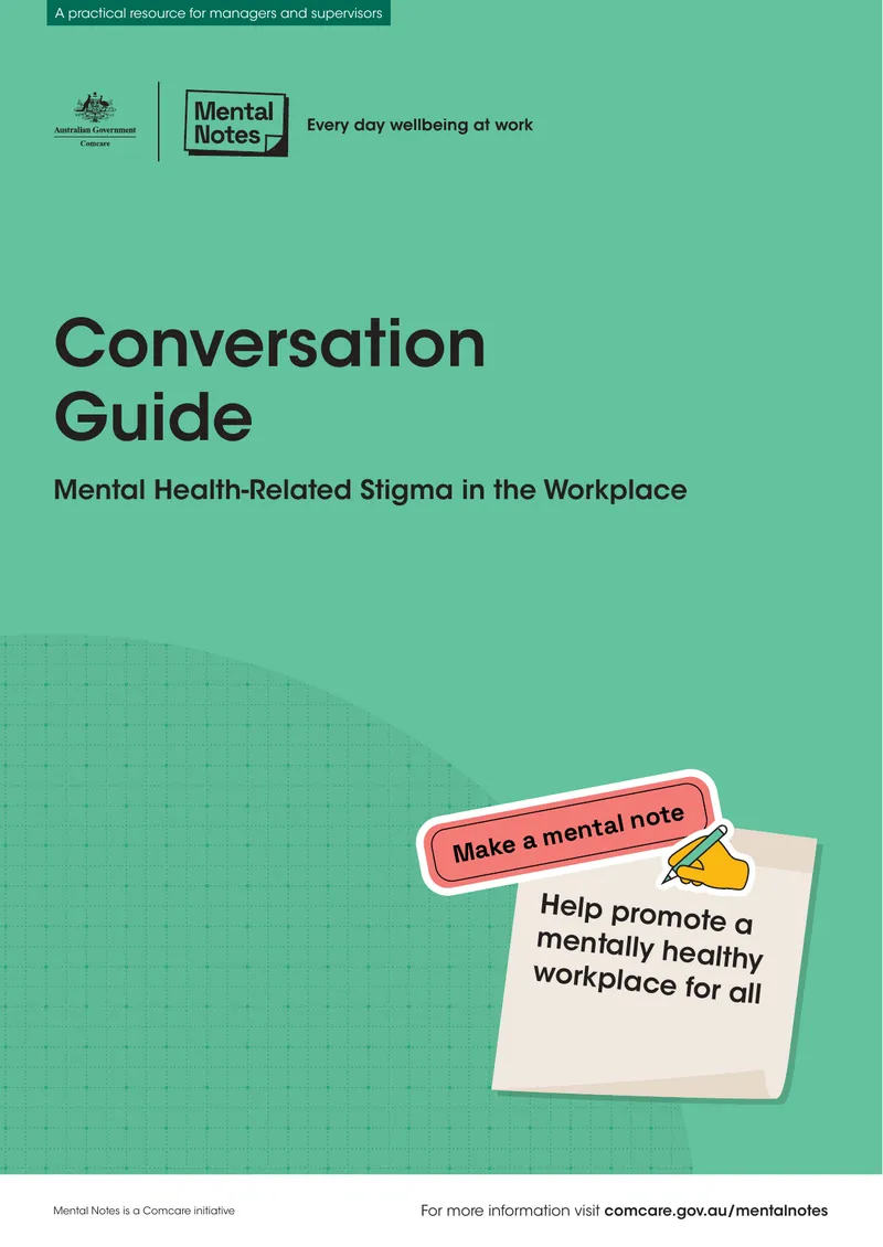 Mental Health Conversation Guide for Managers