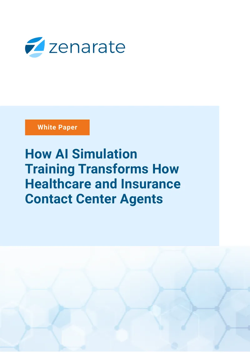 AI Simulation Training for Healthcare and Insurance Contact Centers