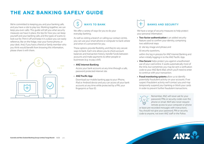 ANZ Banking Safely Guide