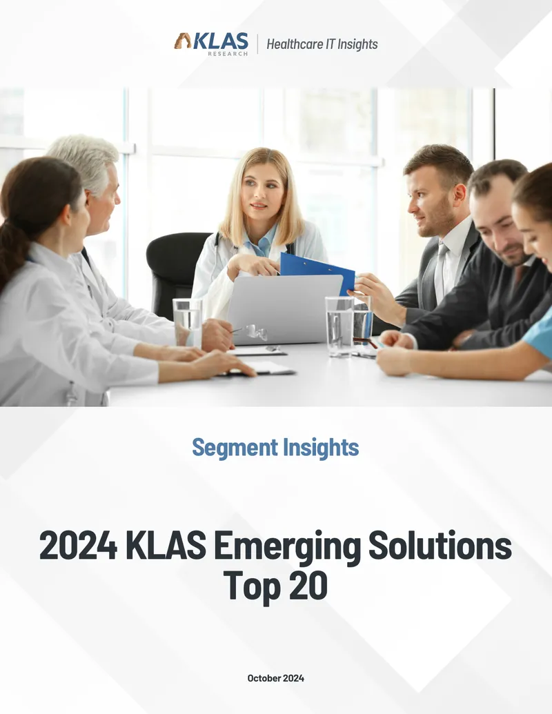 2024 KLAS Emerging Solutions Top 20 Report