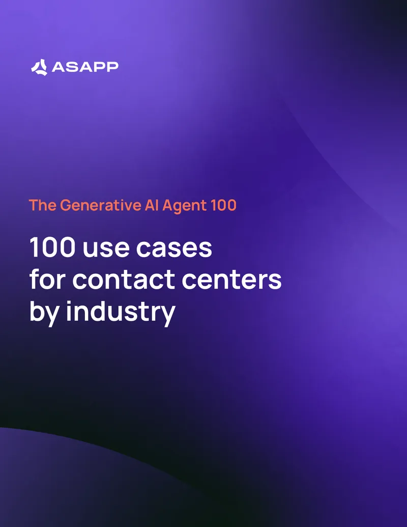 100 Use Cases for Generative AI Agents in Contact Centers