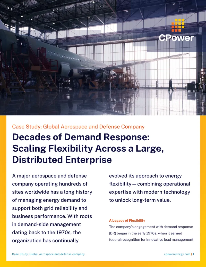 Demand Response Strategies in Aerospace and Defense