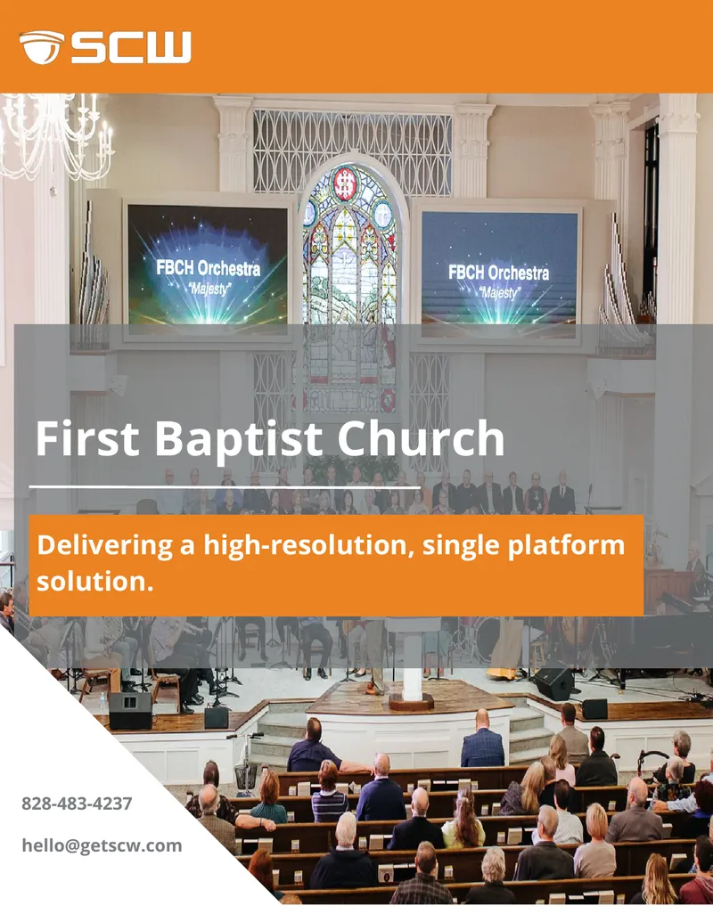 High-Resolution Surveillance Solution for First Baptist Church