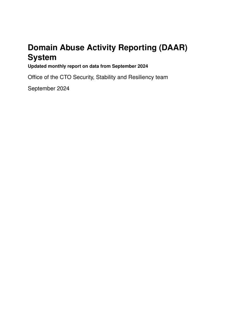 Domain Abuse Activity Reporting System September 2024