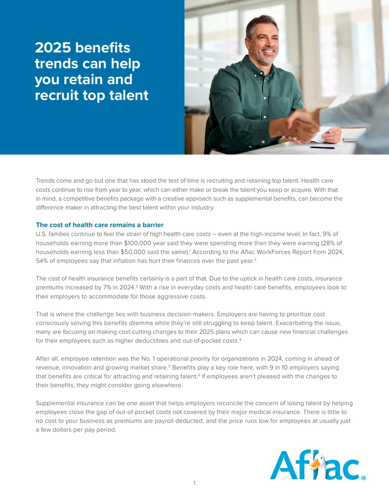 2025 Employee Benefits Trends and Challenges