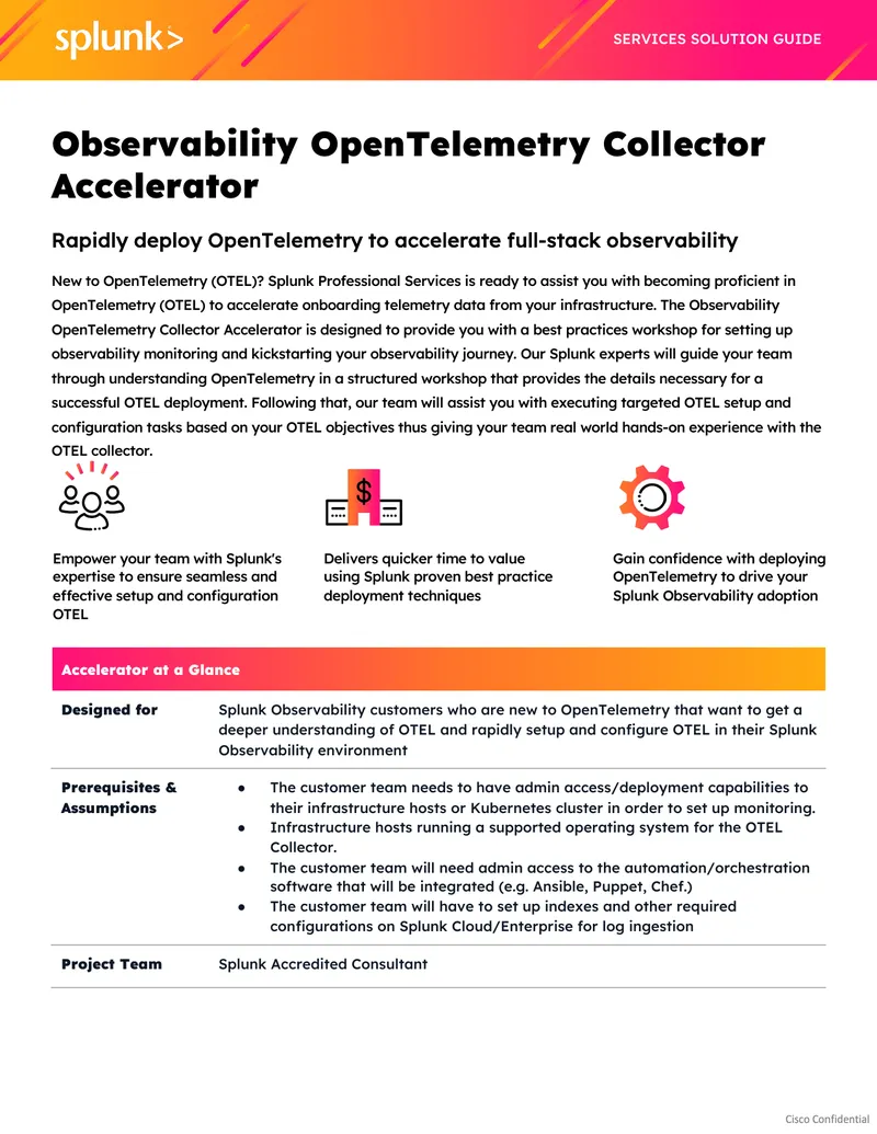 OpenTelemetry Collector Accelerator Services Solution Guide