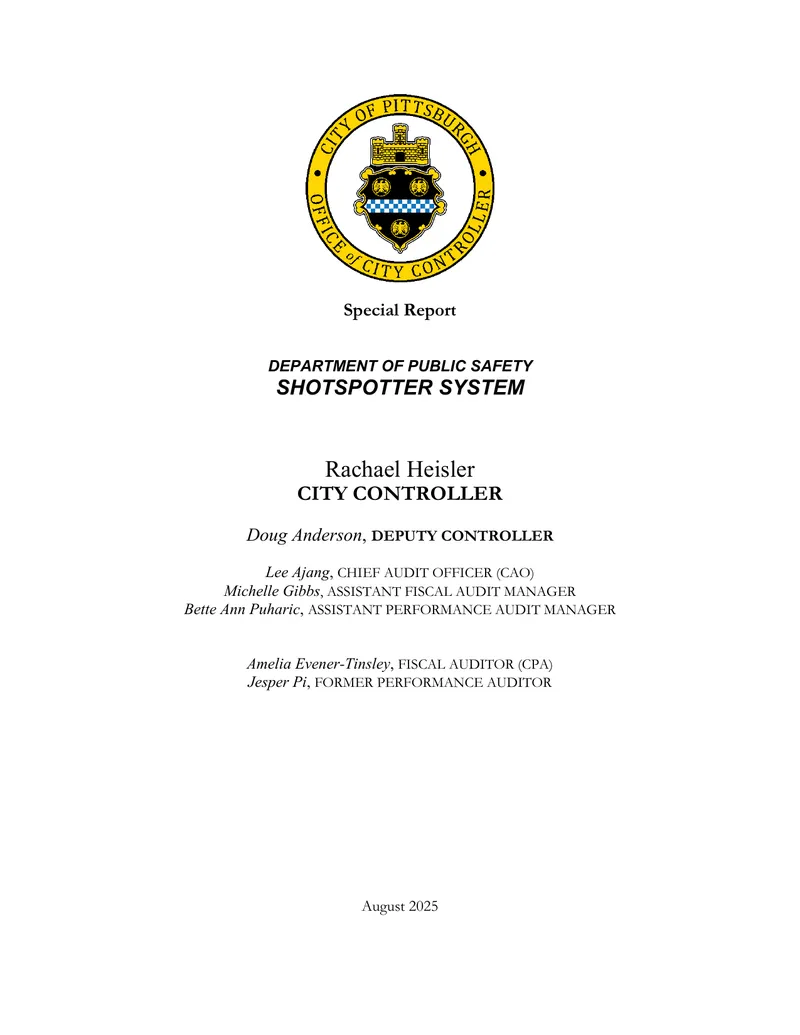 Analysis of ShotSpotter System Utilization and Effectiveness