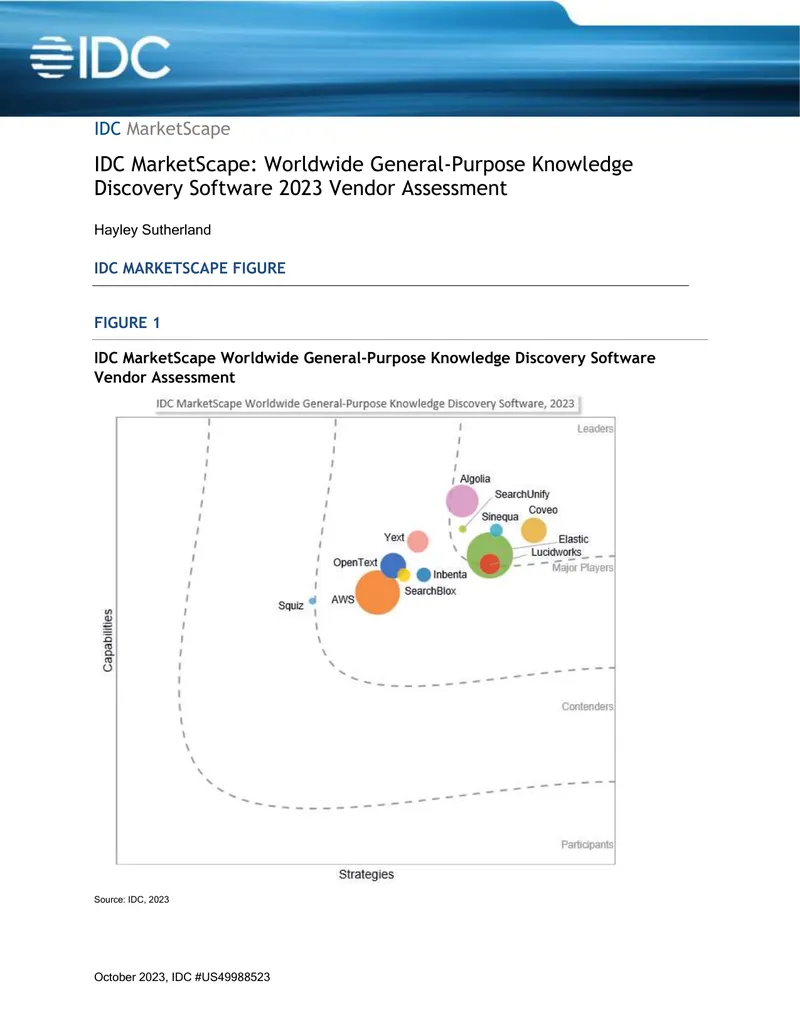 Worldwide General-Purpose Knowledge Discovery Software Vendor Assessment