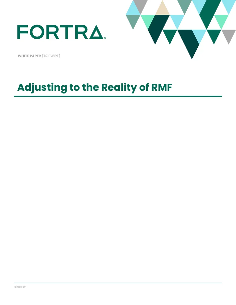 Adjusting to the Reality of RMF