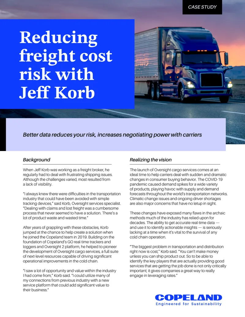 Reducing Freight Cost Risk Case Study