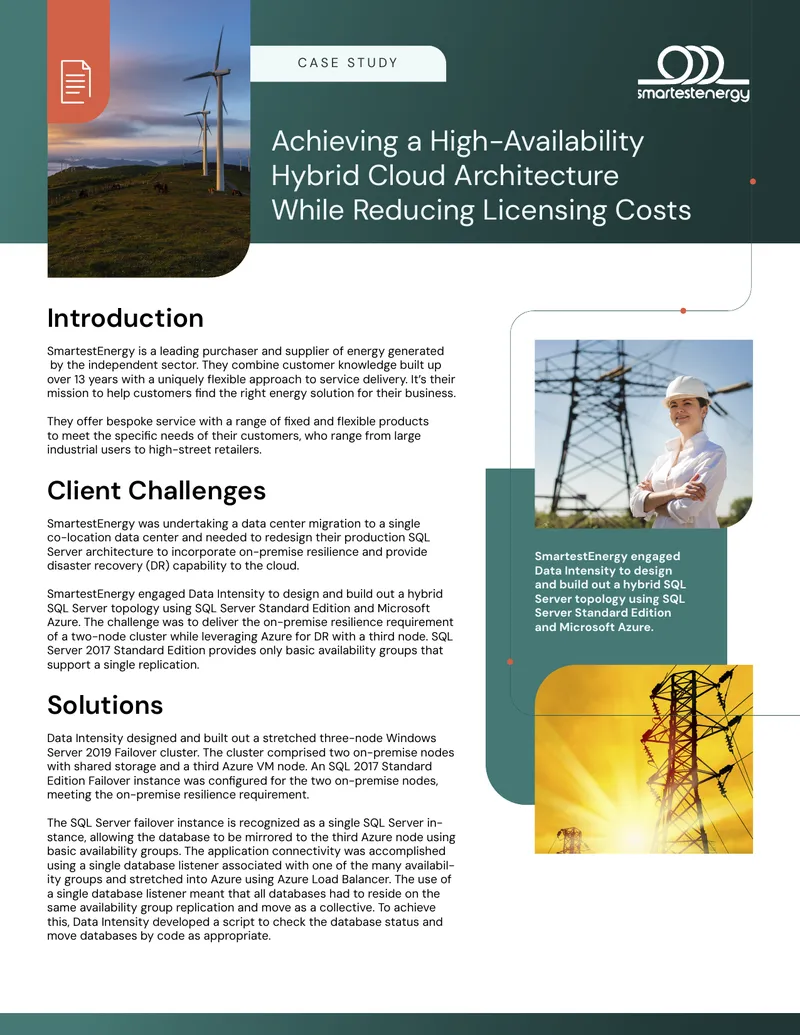 High-Availability Hybrid Cloud Architecture Case Study