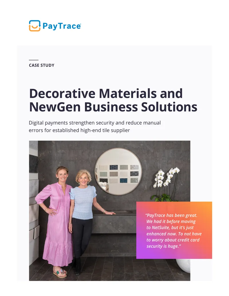 Digital Payment Solutions for Decorative Materials